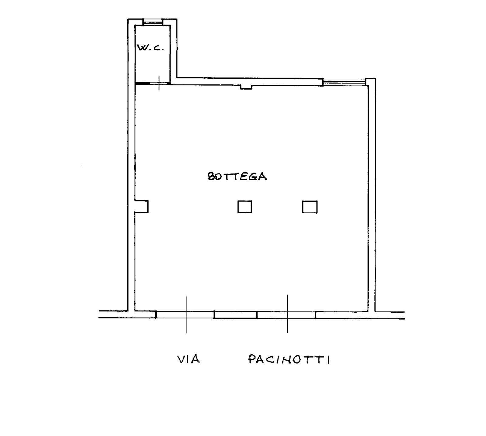 Shop via Pacinotti, 21-23, Acireale - floor plans 1
