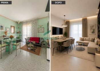 soggiorno prima e dopo - Four-room apartment Via Rosario Livatino 9, Bari - photo 2