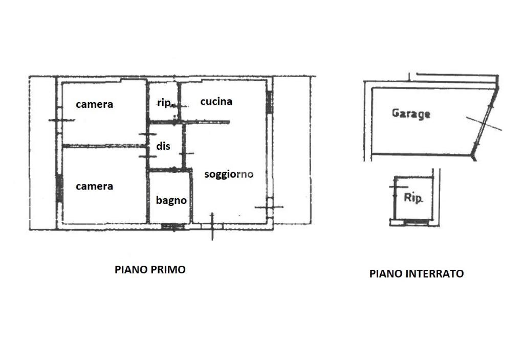 Trilocale Via roma, Saludecio - planimetria 1