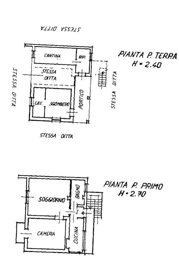 Independent house Borgata Porteglio, Giaveno - floor plans 1