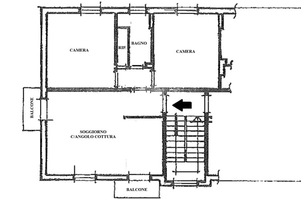 Trilocale Via Emilia, Valsamoggia - planimetria 1