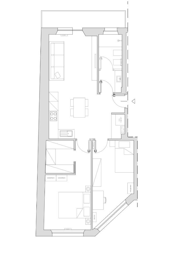 Trilocale Via roma, Rivoli - planimetria 1