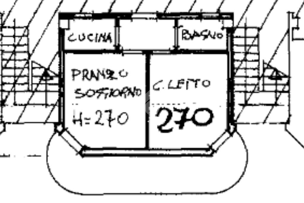 Bilocale Via Cristoforo Colombo, San Mauro Pascoli - planimetria 1