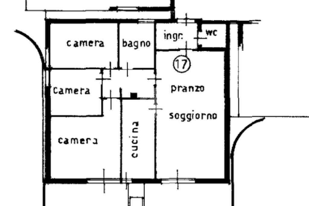 Quadrilocale Via Salvador Allende, San Mauro Pascoli - planimetria 1