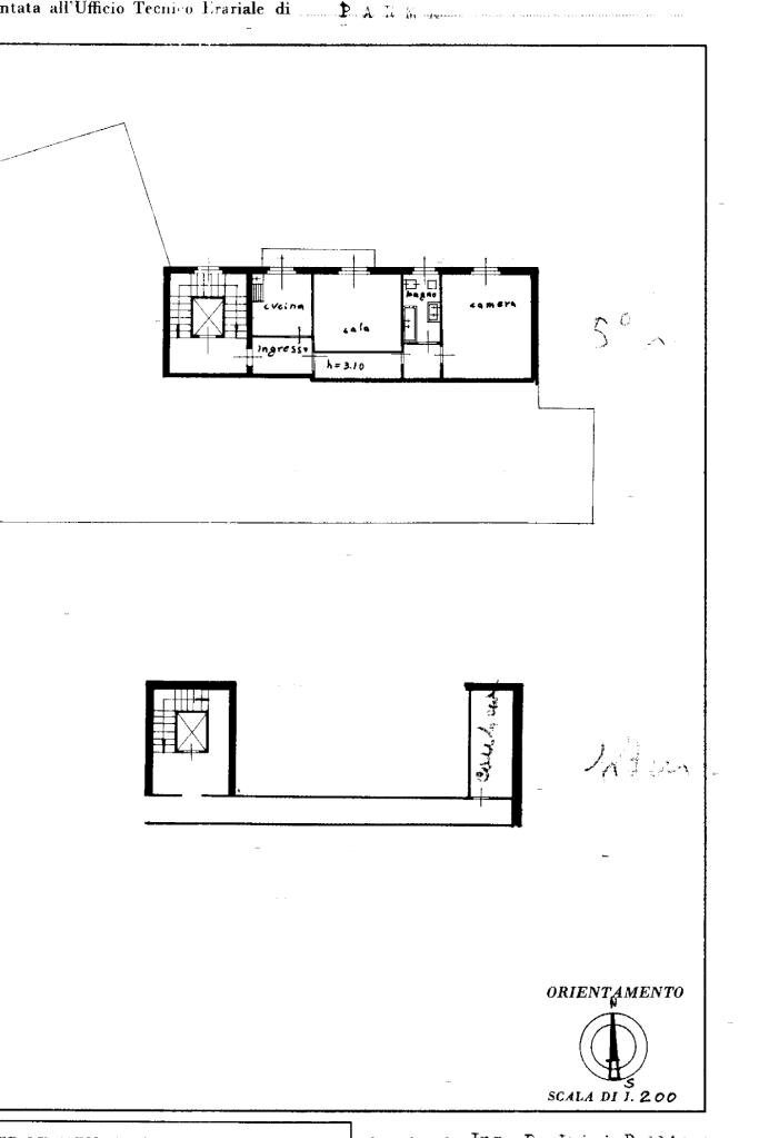 Three-room apartment Via antonio cecchi, Parma (neighborhood San Leonardo) - floor plans 1