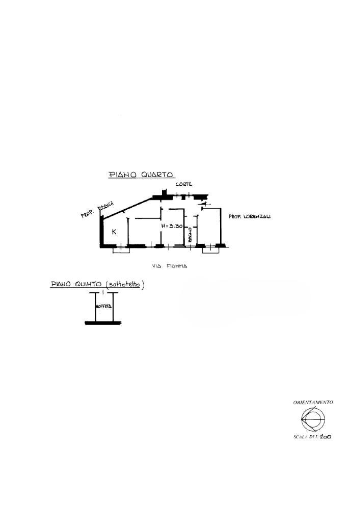 Trilocale Via Galvano Fiamma, Milano (zona Indipendenza) - planimetria 1