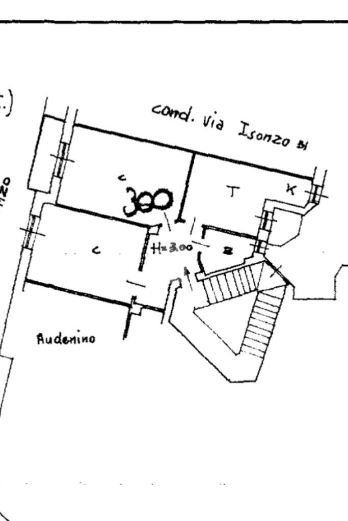 Trilocale Via Monginevro, Torino (zona San Paolo) - planimetria 1