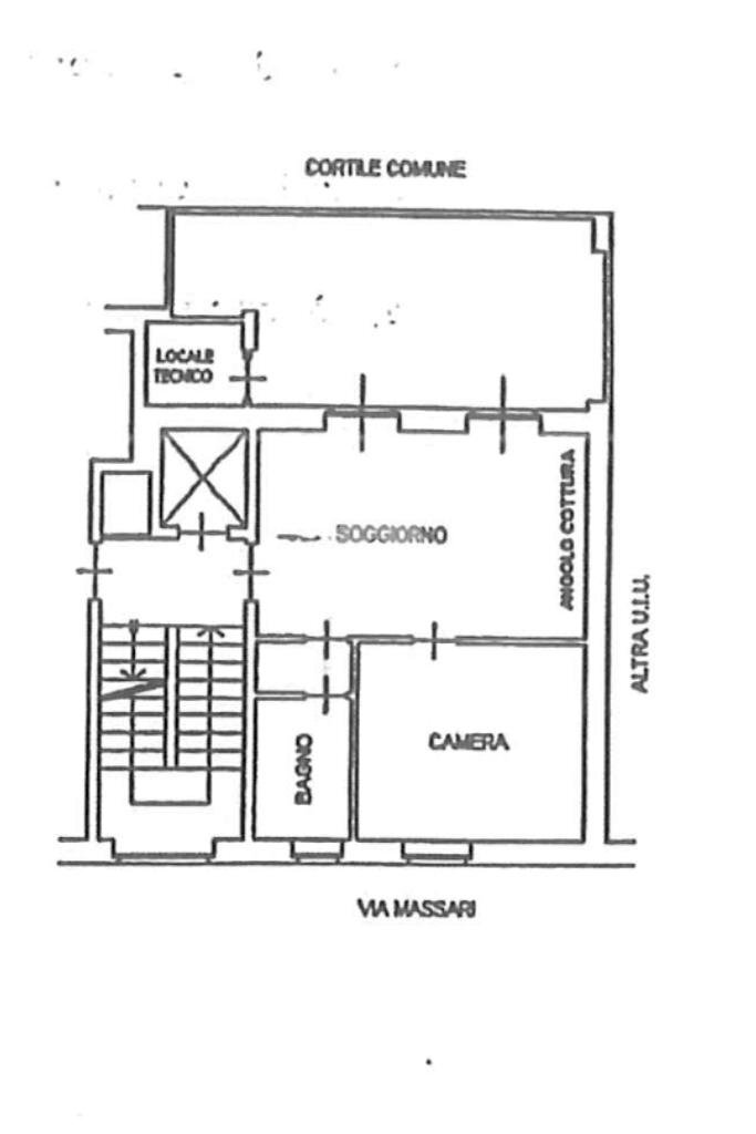 Bilocale Via giuseppe massari, Torino (zona Borgo Vittoria) - planimetria 1