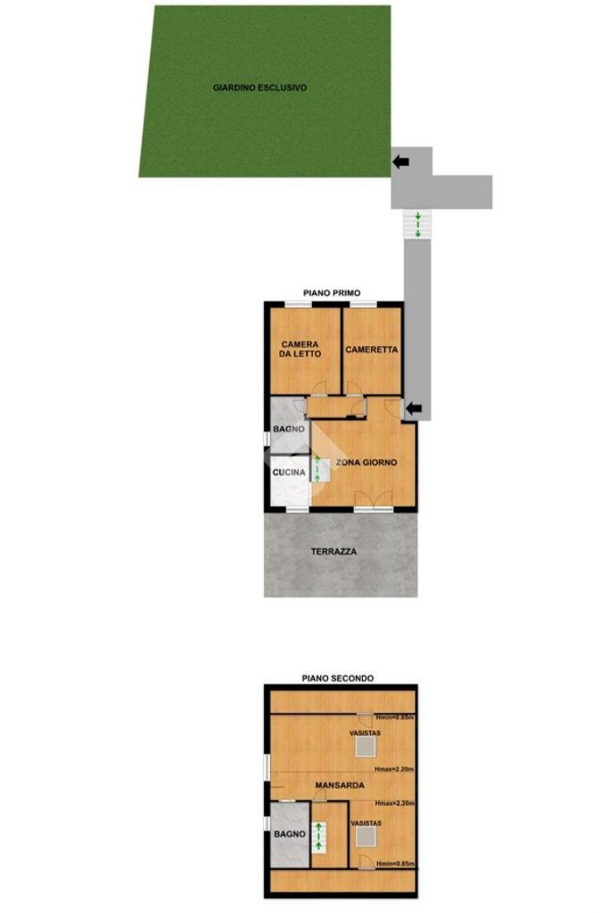 Casa semi indipendente Via Gameragna, Celle Ligure - planimetria 1