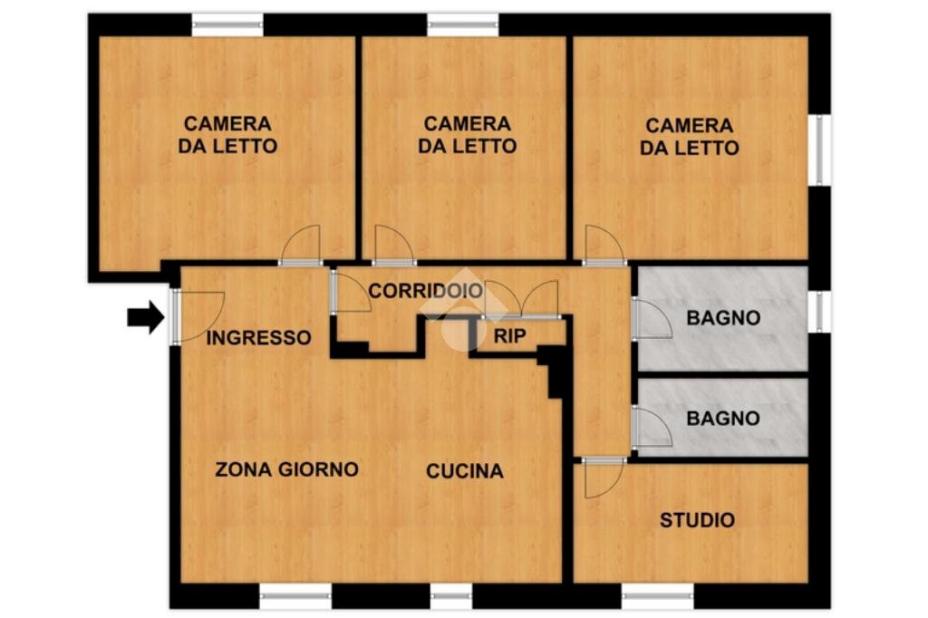 Appartamento Via Repusseno, Savona (zona Lavagnola) - planimetria 1