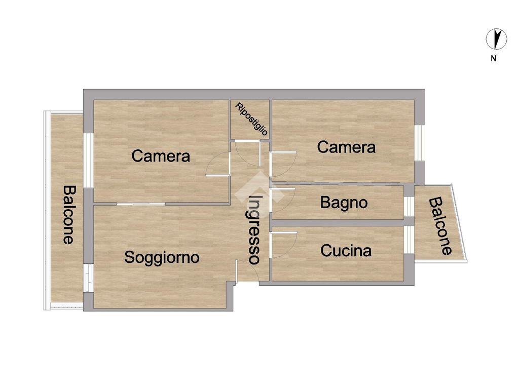 Trilocale Via Custoza, Sesto San Giovanni - planimetria 1