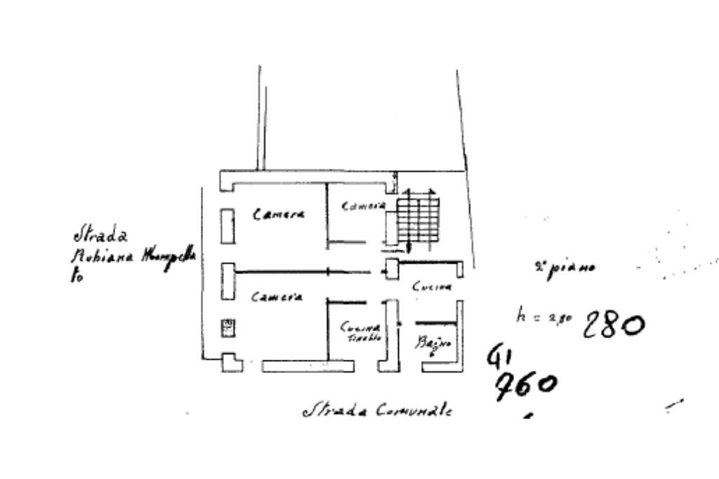 Three-room apartment Piazza roma, Rubiana - floor plans 1