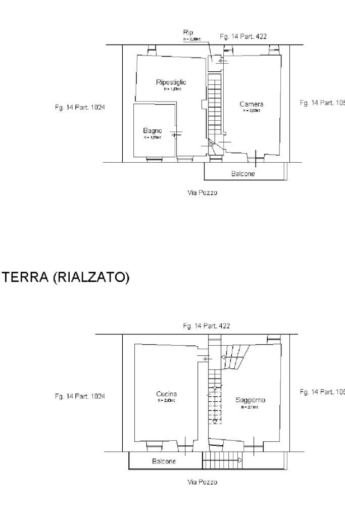 Casa semi indipendente Via Pozzo, Piverone - planimetria 1