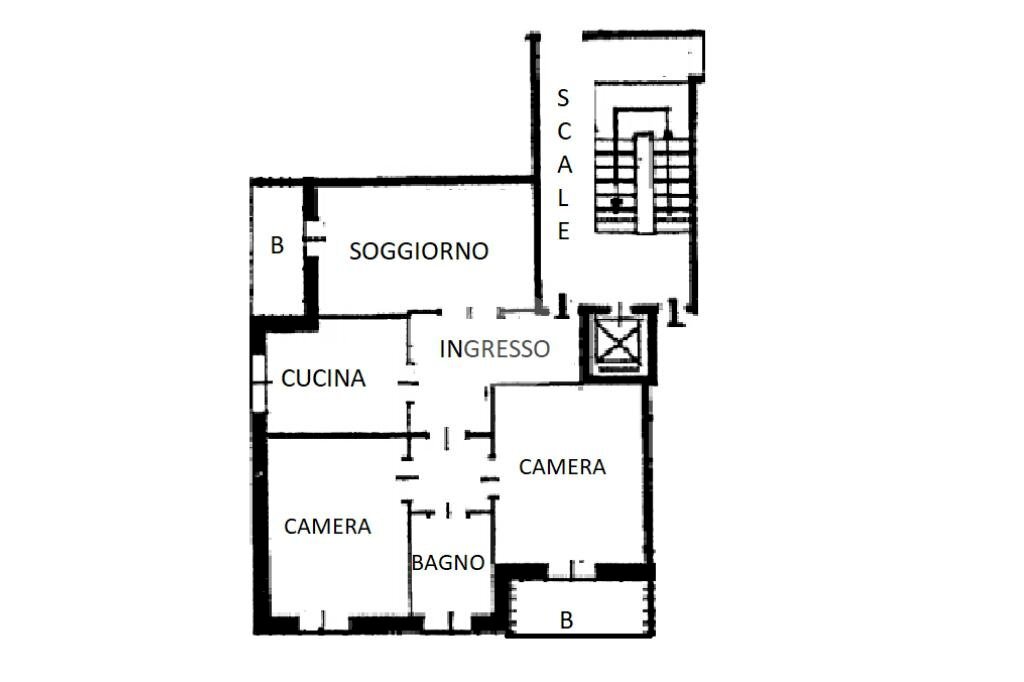 Quadrilocale Via cavalieri di vittorio veneto, Andorno Micca - planimetria 1