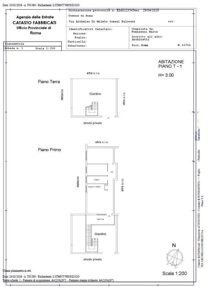 Foto 32 - Three-room apartment Via Archelao Di Mileto, Roma - floor plans 1