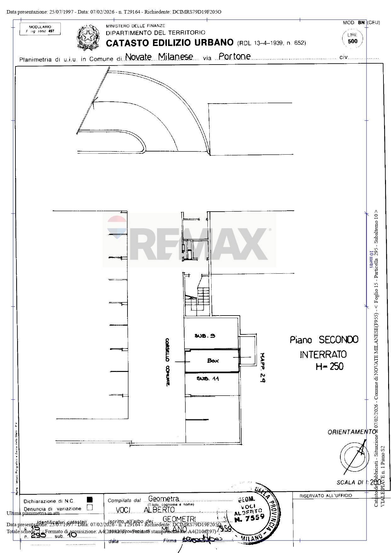 Pianta 2D - Box Via Piave
 
1, Novate Milanese - floor plans 1