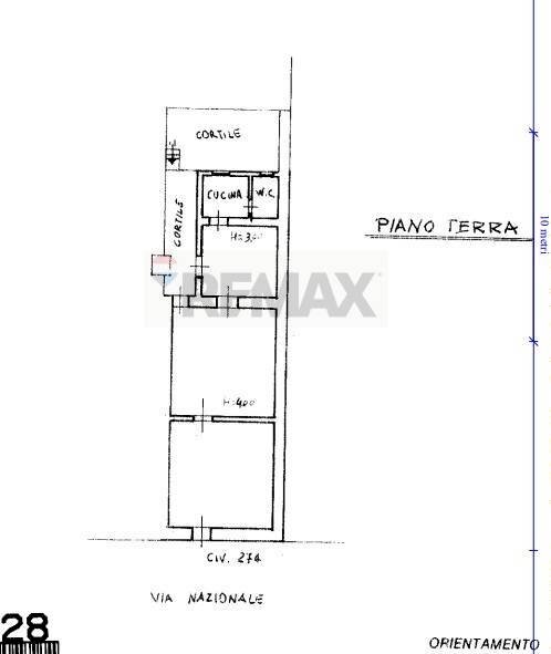 Pianta 2D - Casa semi indipendente via Nazionale Guardia
 
274, Acireale - planimetria 1
