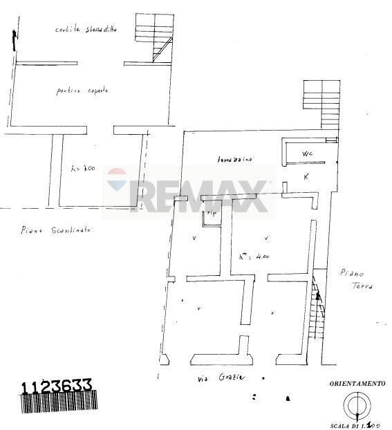 Pianta 2D - Semi-detached house VIA GRAZIA
 
32, Pedara - floor plans 1