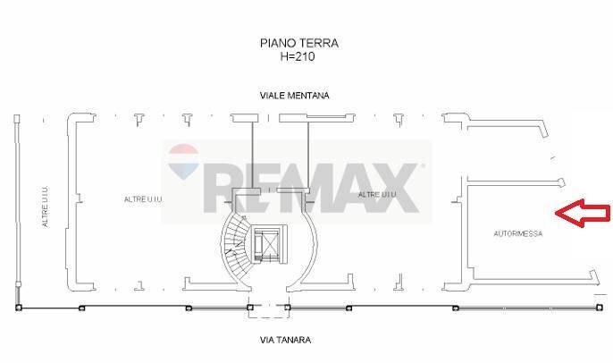 PLANIMETRIA GARAGE - Appartamento VIA TANARA
 
12, Parma - planimetria 1