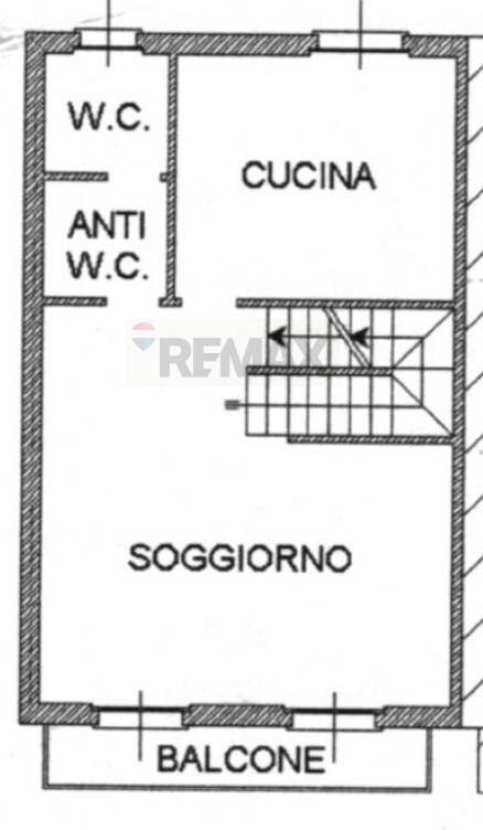 Pianta 2D - Villa a Schiera via adelaide ristori, Como - planimetria 1