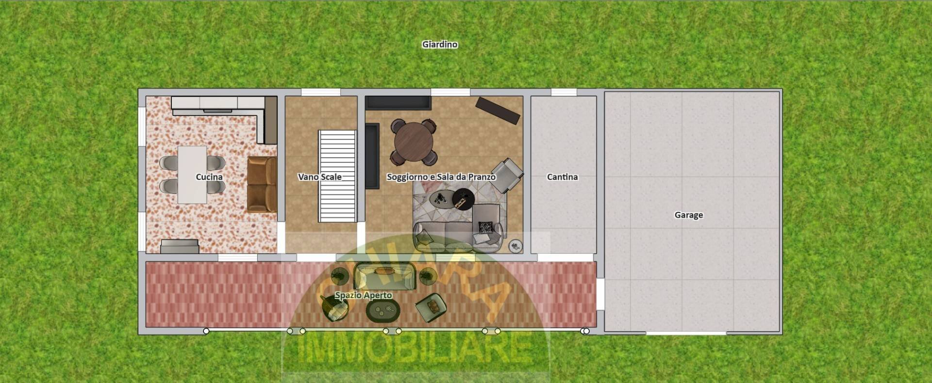 Pianta piano terra - Casa indipendente Contrada Selva, Gissi - planimetria 1