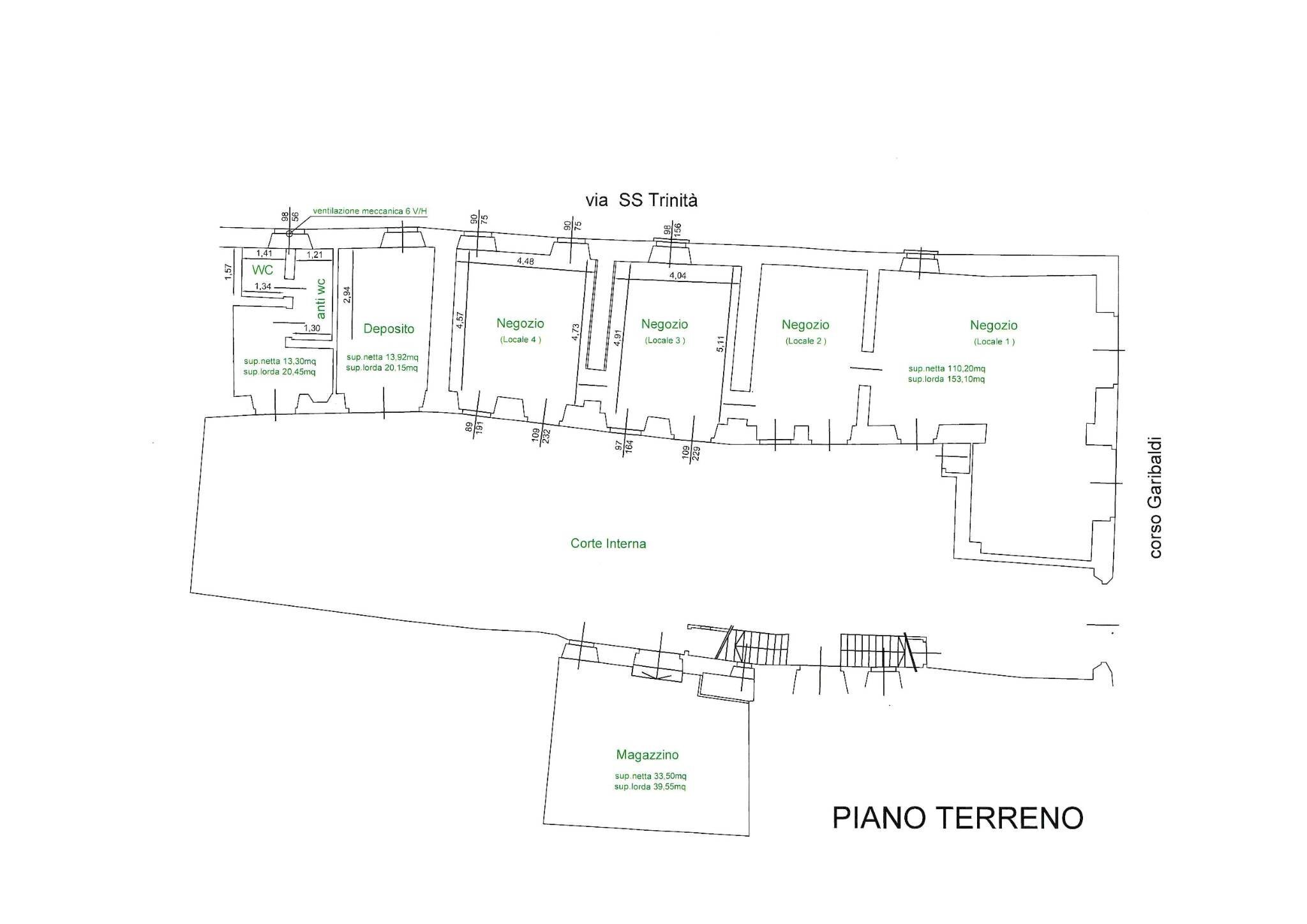 Casa indipendente corso Giuseppe Garibaldi, Borgomanero - planimetria 1