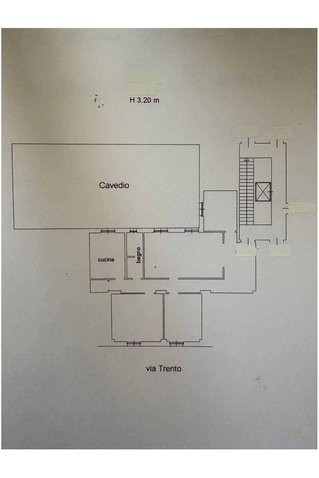 Apartment via Trento, Genova (neighborhood Albaro) - floor plans 1