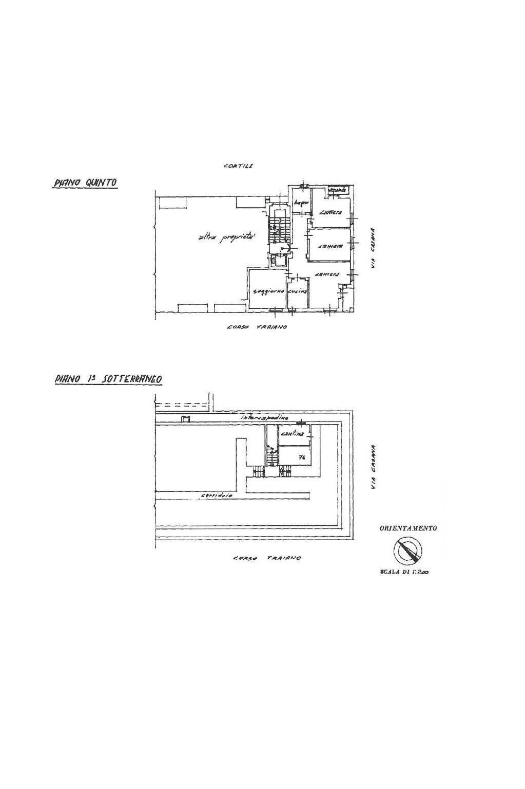 Apartment via Severino Casana, Torino (neighborhood Lingotto) - floor plans 1