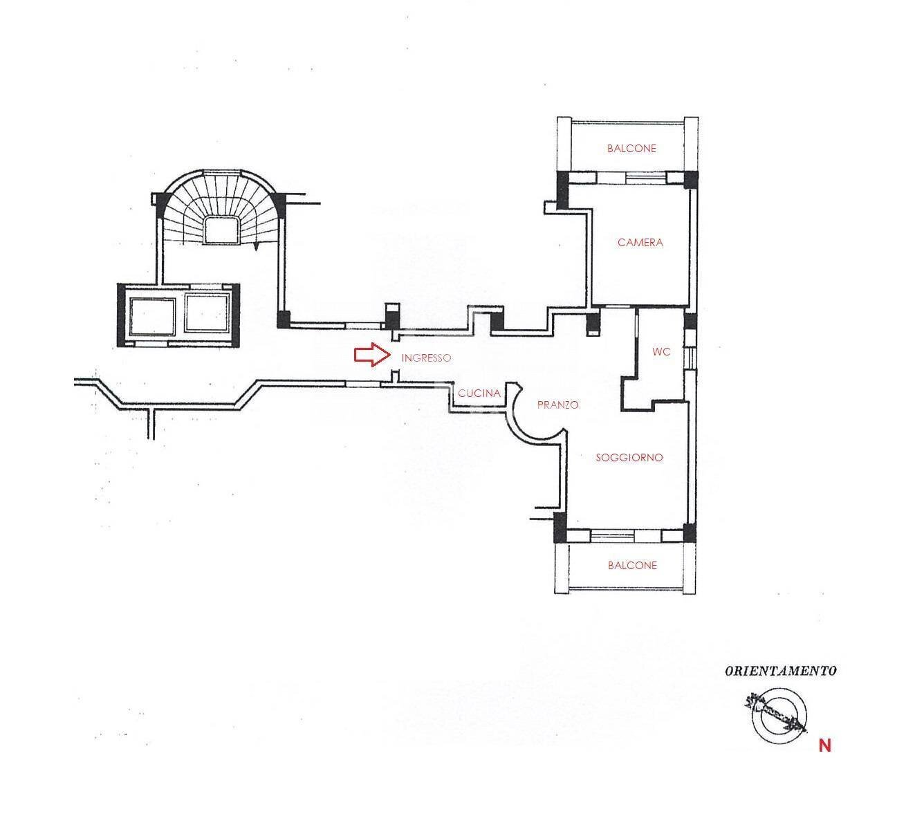 Foto 30 - Bilocale viale cortina d'ampezzo
 
196, Roma - planimetria 1