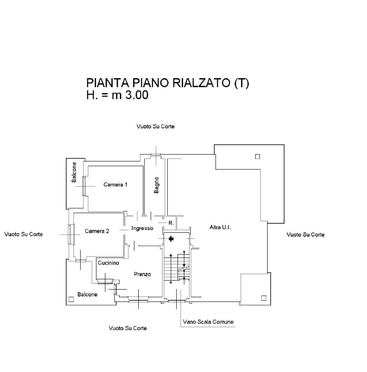 Three-room apartment via San Rocco, 31, Buttigliera d'Asti - floor plans 1