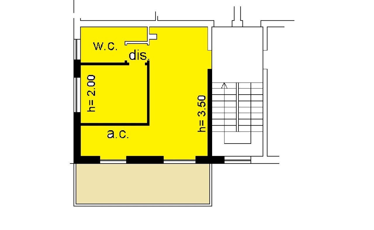 Two-room apartment via Levante, Città Sant'Angelo - floor plans 1