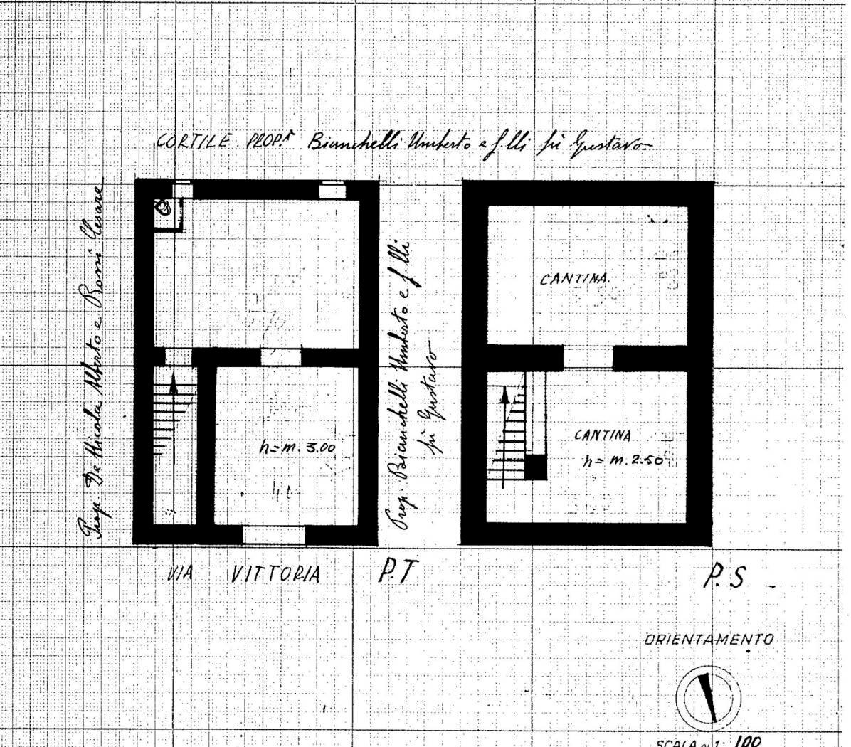 Negozio via Vittoria, Roma (zona Centro Storico) - planimetria 1
