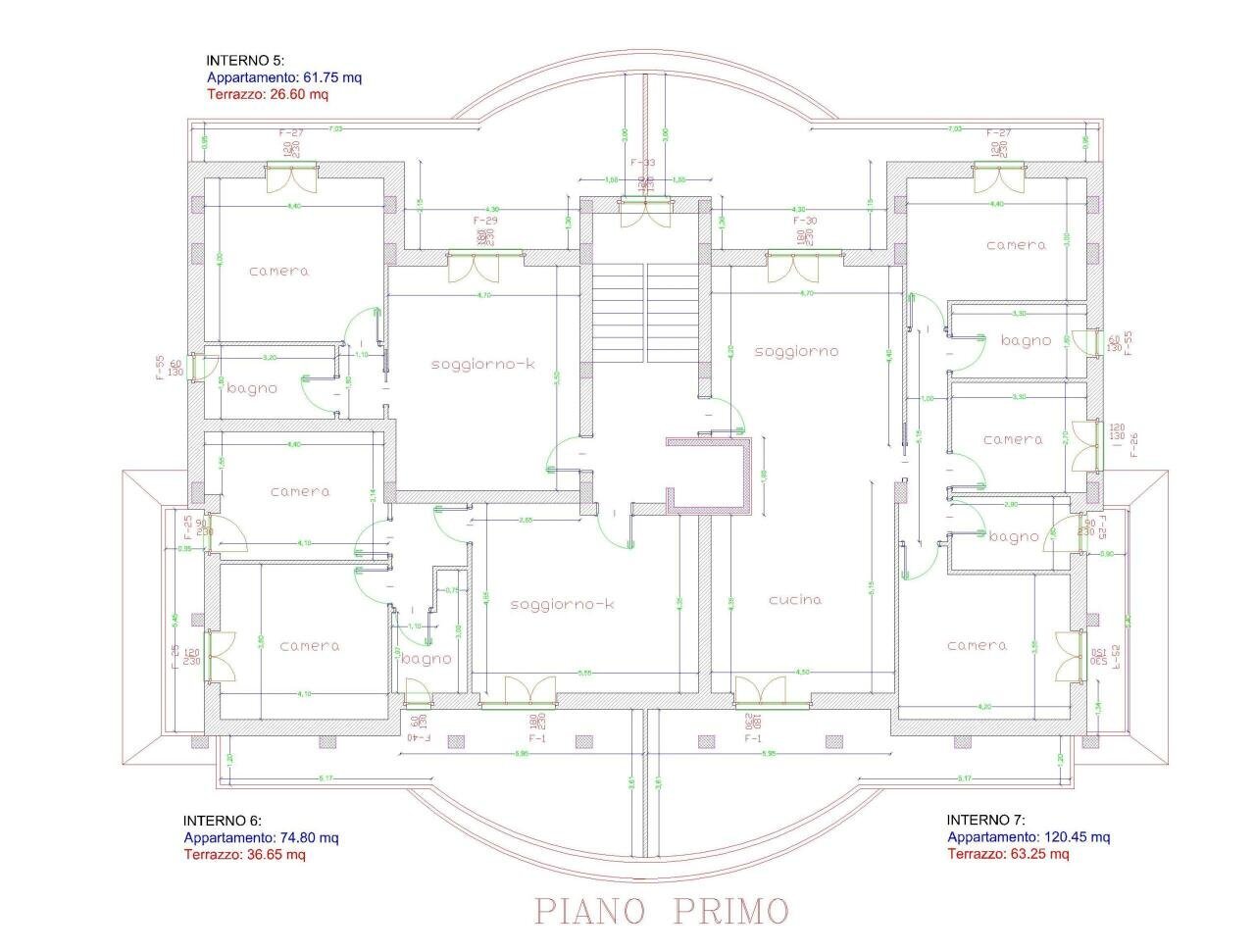 Pal C PIANO PRIMO MISURE.jpg - Terreno edificabile Colonnella - planimetria 1