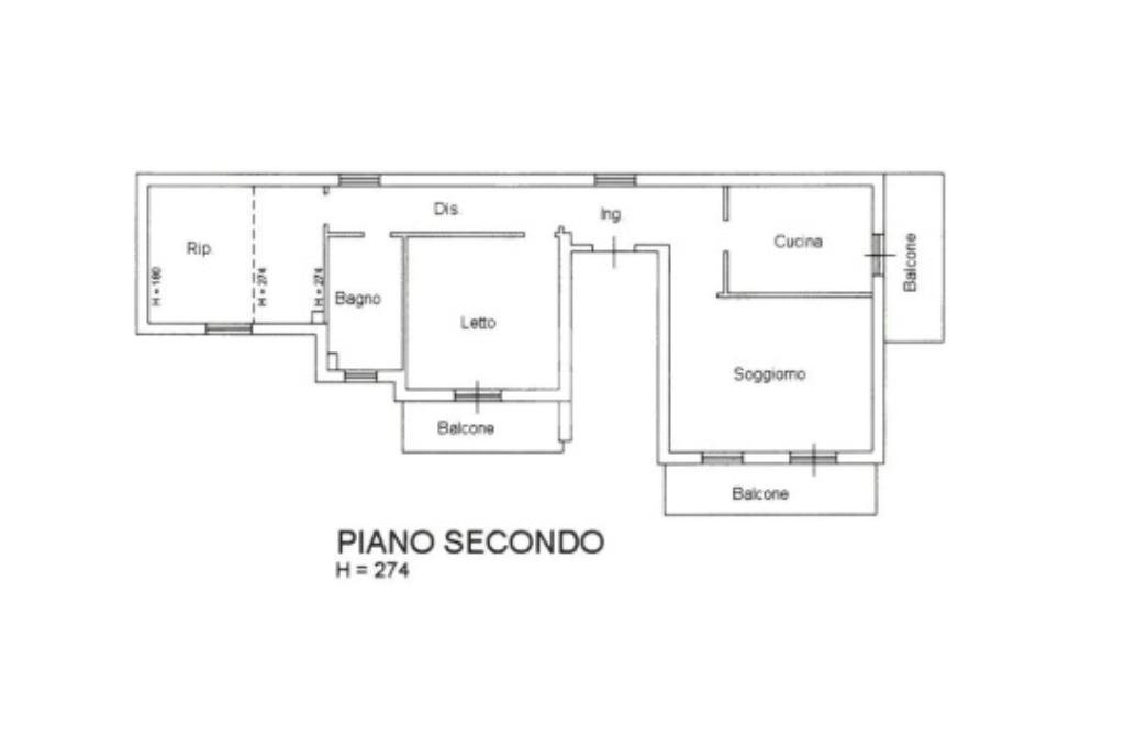 Porzione di casa Via zambonini, Montelabbate - planimetria 1