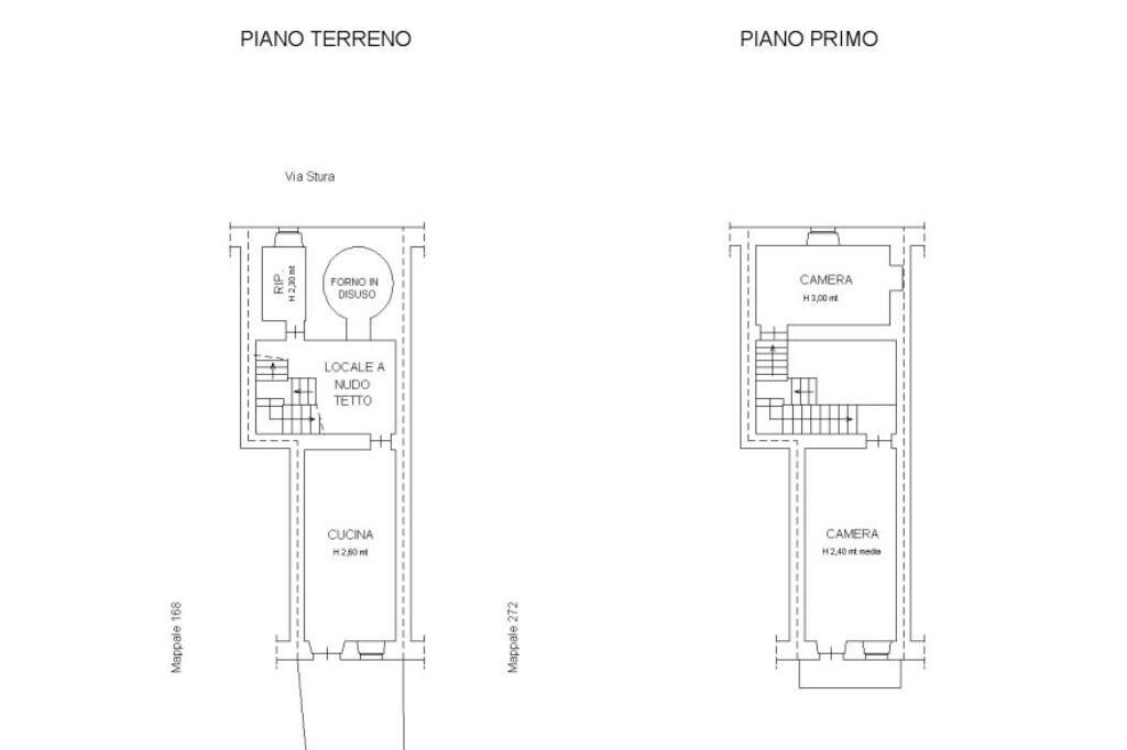 Semi-detached house Via Stura, San Maurizio Canavese - floor plans 1