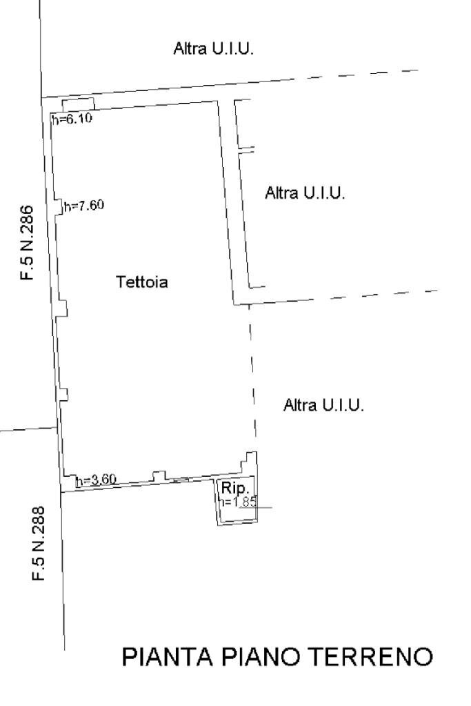 Rustico Via San Francesco al Campo, Leini - planimetria 1