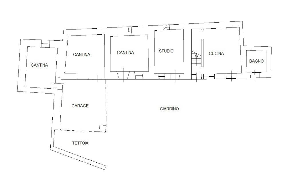 Casa indipendente Via Comba Garitta, Envie - planimetria 1