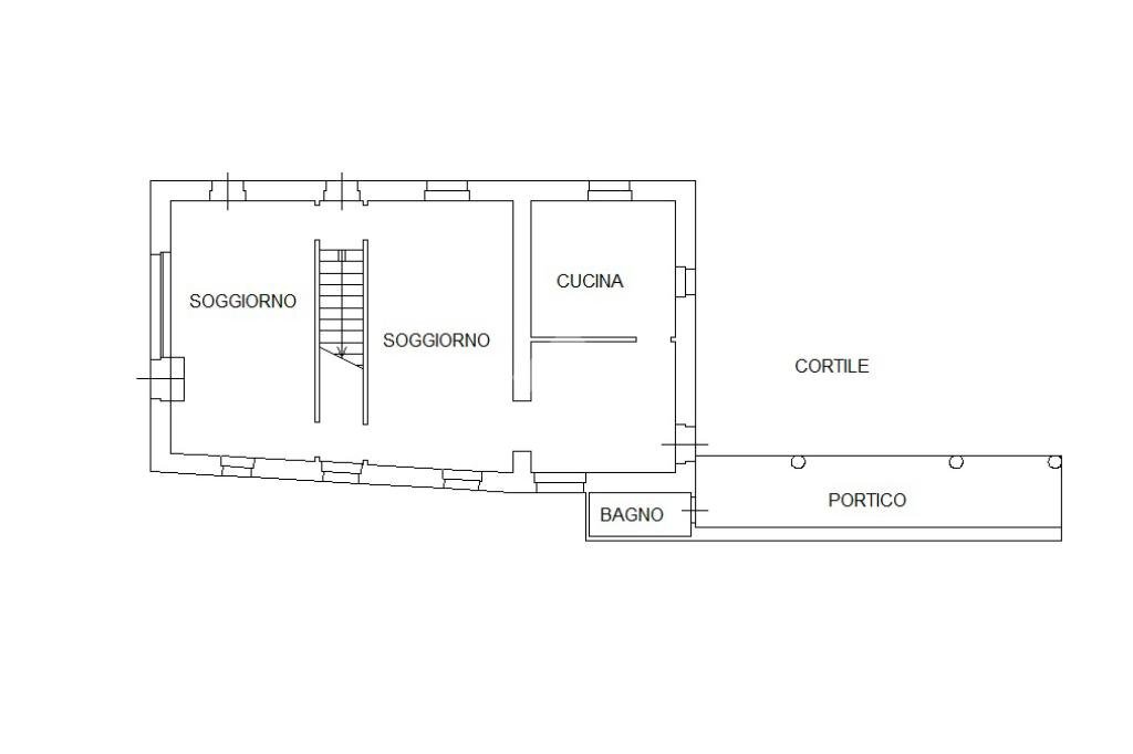 Casa indipendente Via Roma, Envie - planimetria 1