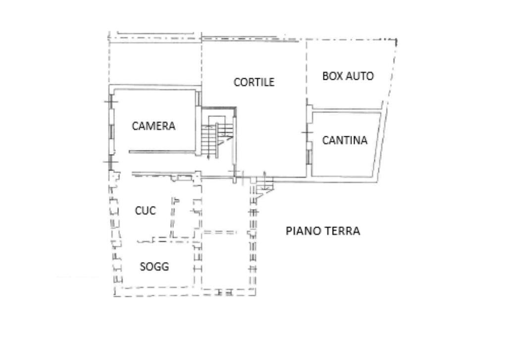 Casa semi indipendente Via Piane, Azeglio - planimetria 1