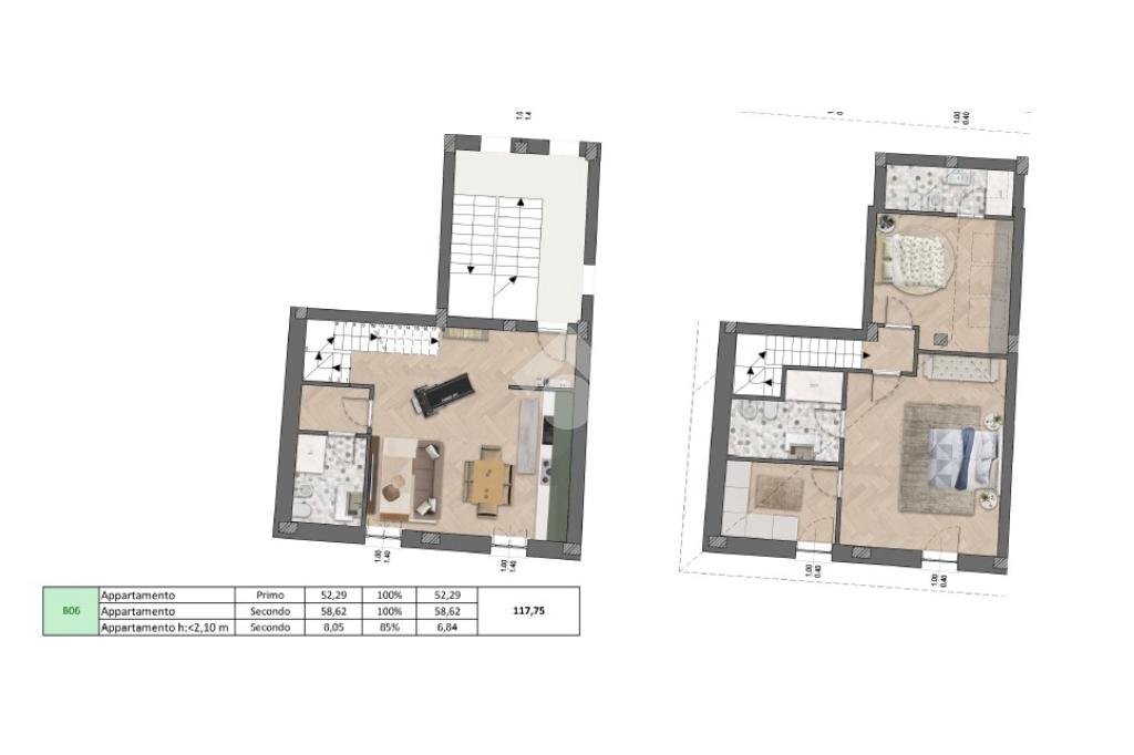 Trilocale Piazza della Repubblica, Castelfranco Emilia - planimetria 1