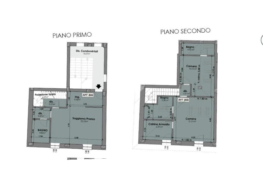 Trilocale Piazza della Repubblica, Castelfranco Emilia - planimetria 1