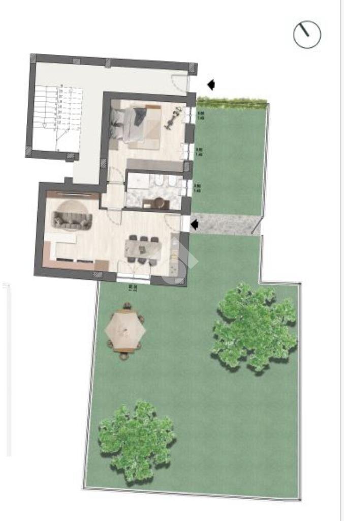 Bilocale Piazza della Repubblica, Castelfranco Emilia - planimetria 1