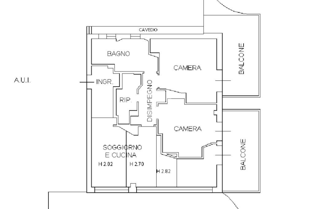 Trilocale Via Salvador Allende, San Mauro Pascoli - planimetria 1