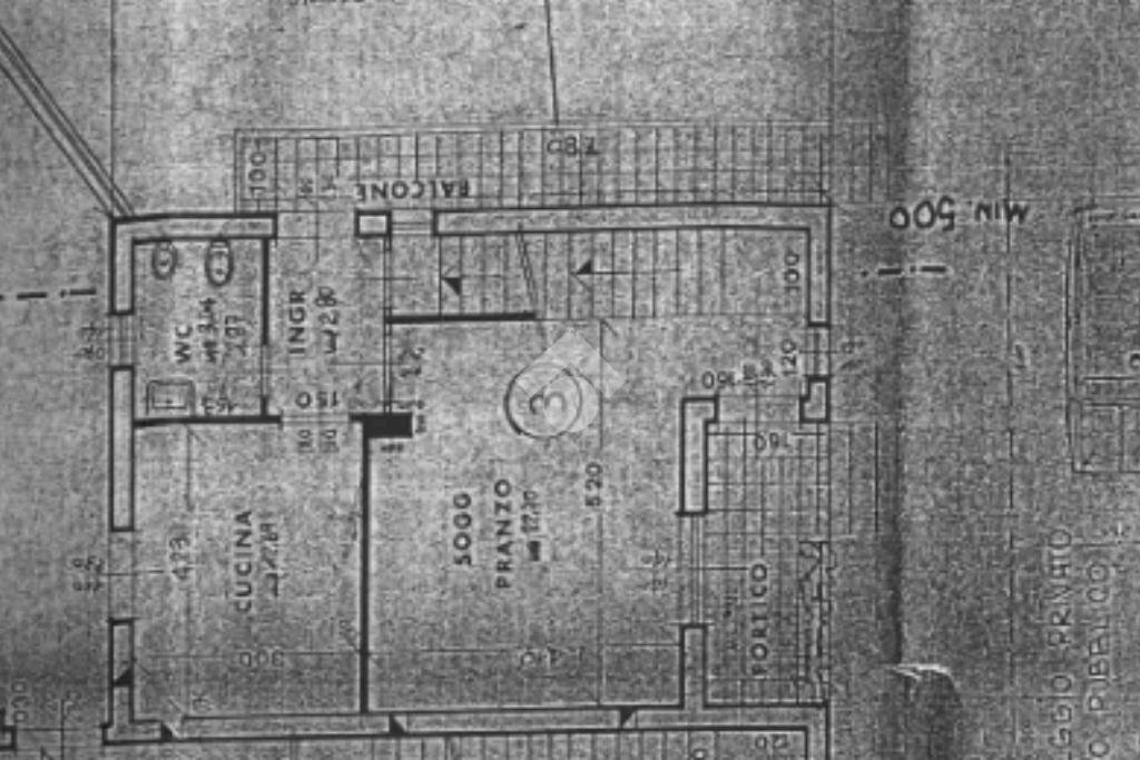 Trilocale Viale Cecchini, Cesenatico - planimetria 1