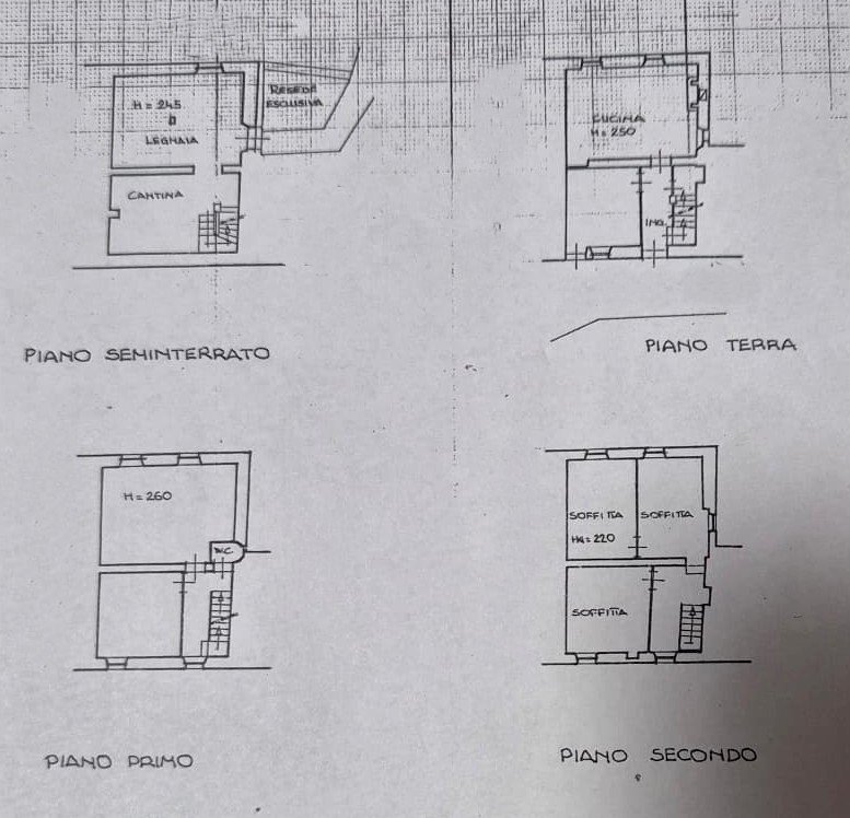 Terratetto - Terracielo frazione Colle Di Compito, Capannori - planimetria 1