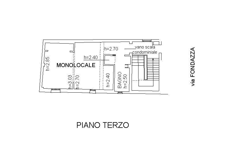 Appartamento Bologna (zona Centro Storico) - planimetria 1