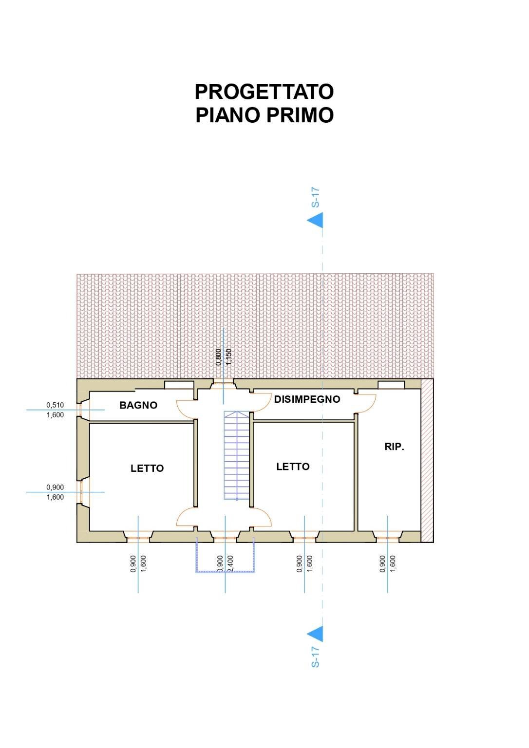 Rustico Regione Traversa, Rocchetta Palafea - planimetria 1