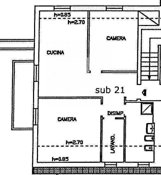 Foto 4 - Appartamento Via Belpulsi, Campobasso - planimetria 1