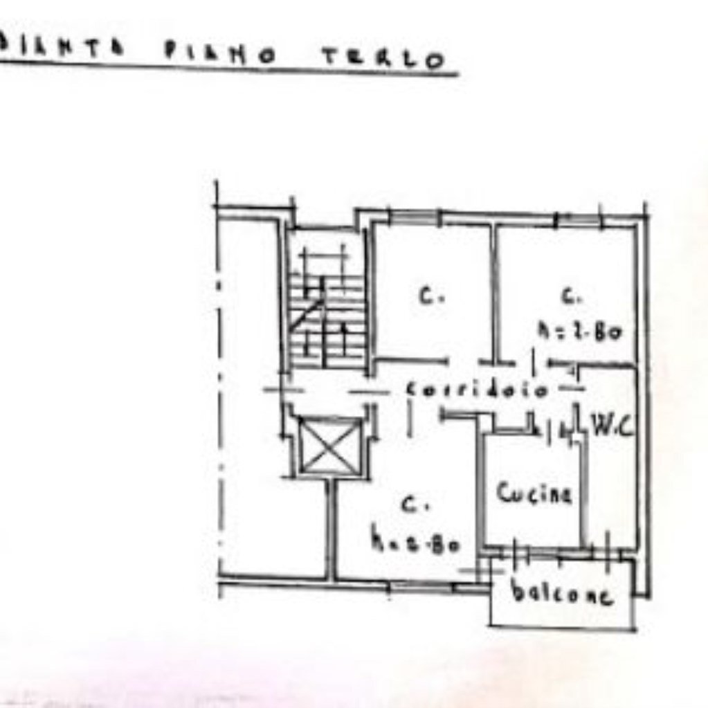 Quadrilocale Via Cittadella, 13A, Cuneo - planimetria 1