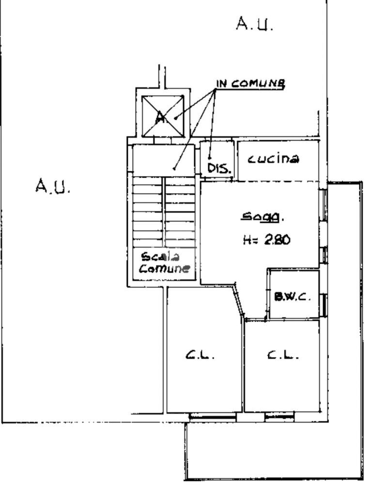 Trilocale Viale Gaspare Gozzi, Rimini - planimetria 1